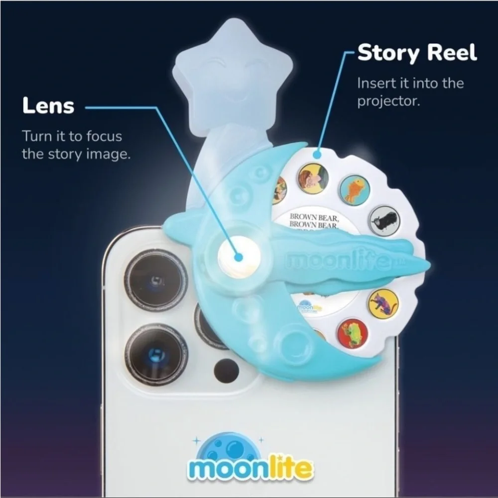 MOONLITE STORYBOOK PROJECTOR FOR SMARTPHONES LITTLE GOLDEN BOOKS 5 STORI…